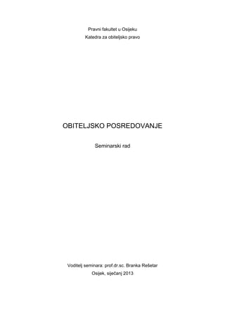 Obiteljsko posredovanje