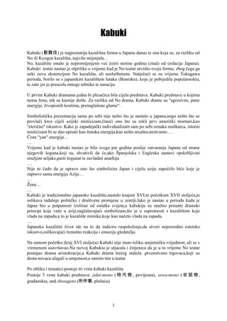 Kabuki: istorija, razvoj i elementi scenskog nastupa