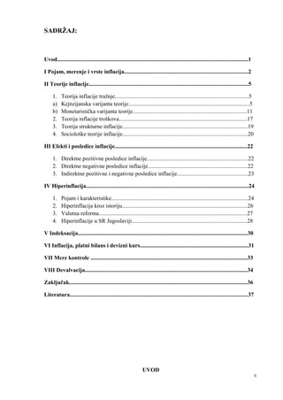 Efekti i posledice inflacije