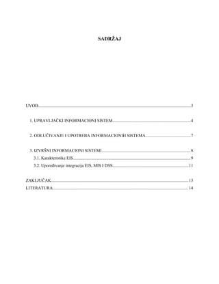 Upravljački informacioni sistemi