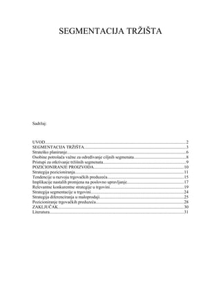 Segmentacija tržišta