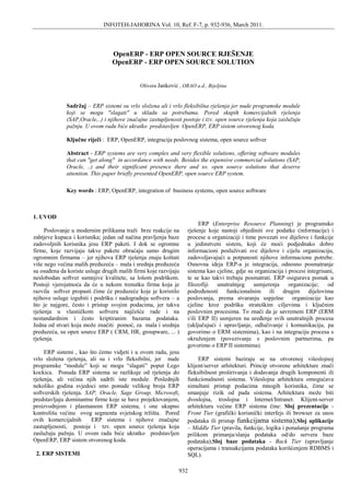 OpenERP – ERP OPEN SOURCE RJEŠENJE