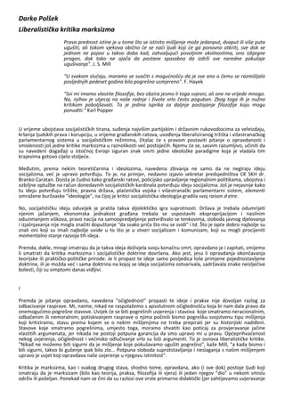 Liberalna kritika marksizma