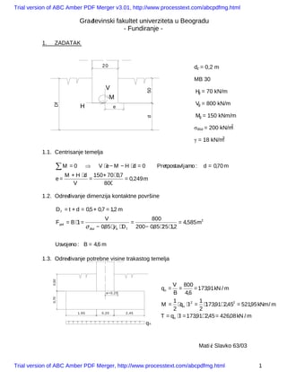 Elaborat iz fundiranja