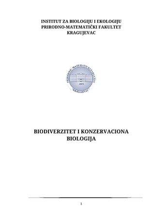 Biodiverzitet i konzervaciona biologija