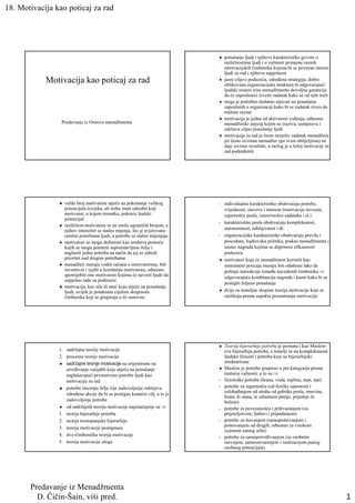 Motivacija kao potsticaj za rad