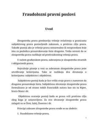 Fraudolozni pravni poslovi