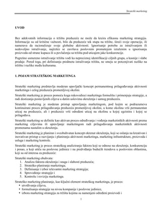 Strateški marketing