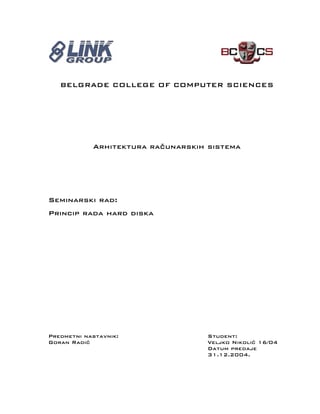 Princip rada Hard Diska