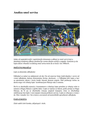 Analiza smeč servisa