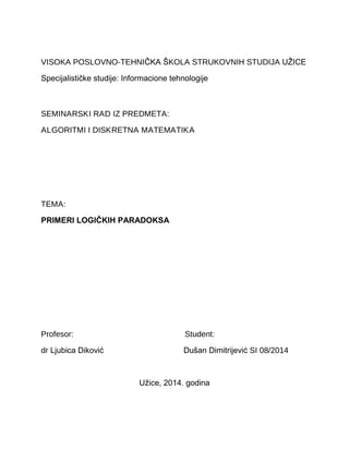 Primeri logickih paradoksa