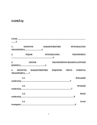 Integralni transport