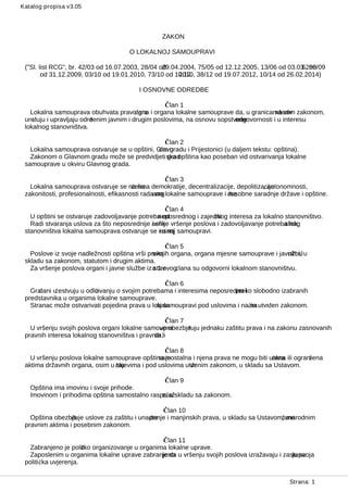 Zakon o lokalnoj samoupravi