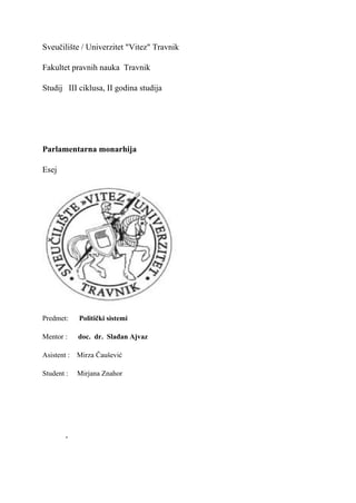 Zakonodavna, sudska i izvrsna vlast