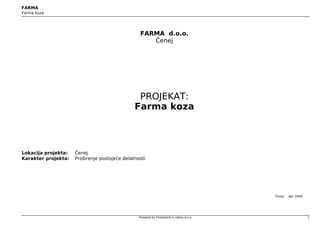 Projekat – Farma  koza