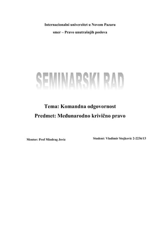 Komandna odgovornost