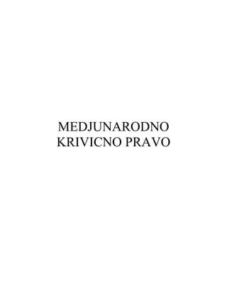 Medjunarodno krivicno pravo