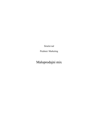 Maloprodajni mix
