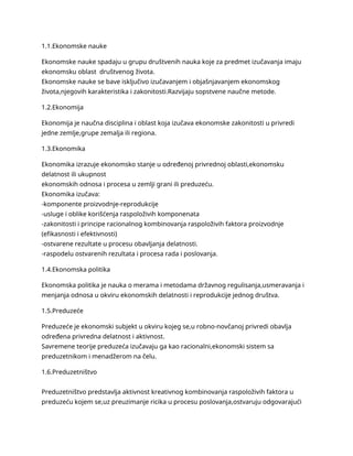 Ekonomika preduzeća