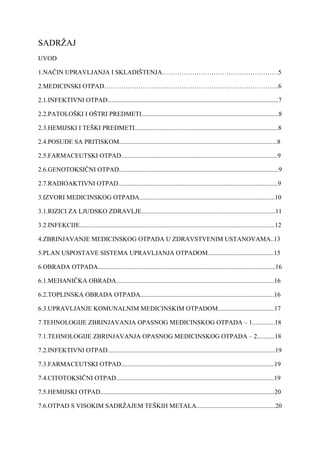 Upravljanje medicinskim otpadom