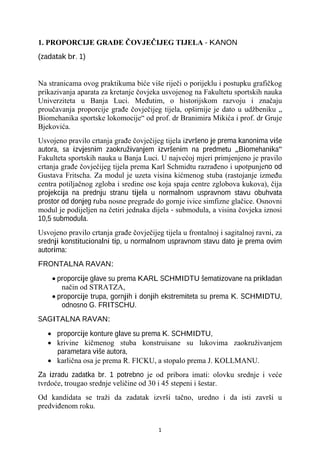 Biomehanika sa kineziologijom (praktikum)