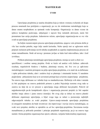 Upravljanje projektima