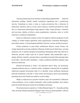 Privatizacija zemalja u tranziciji