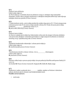 Upravljanje proizvodnjom i uslugama