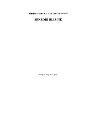 Senzori blizine