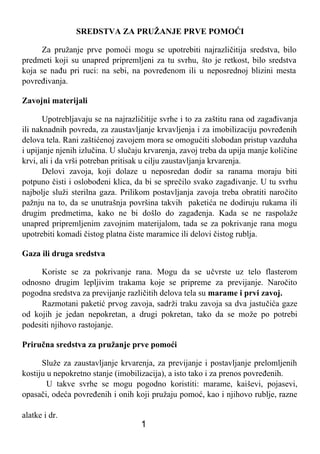 Pružanje prve pomoći