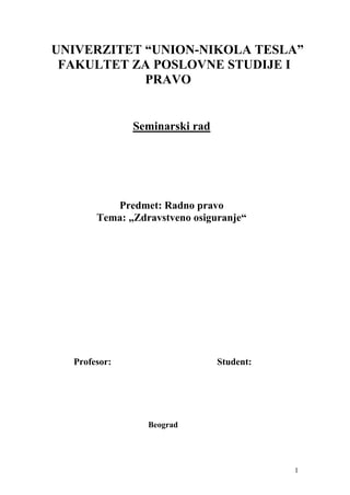 Zdravstveno osiguranje