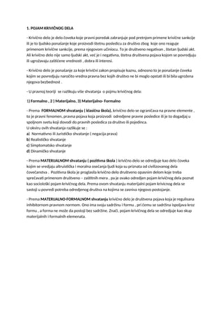 Krivicno pravo (kolokvijum 1)