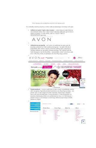 Kako treba da izgleda dobar sajt