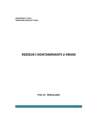 Rezidue i kontaminanti u hrani