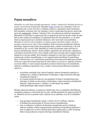 Uloga i znacaj menadzera u racunovodstvu