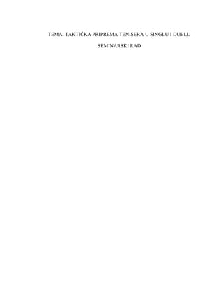 Fizicka priprema tenisera