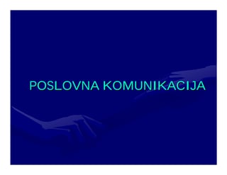 Poslovna komunikacija