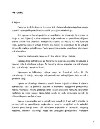 Faktoring i forfeting