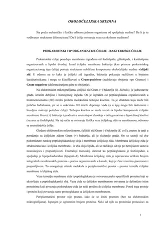 Okoloćelijska sredina