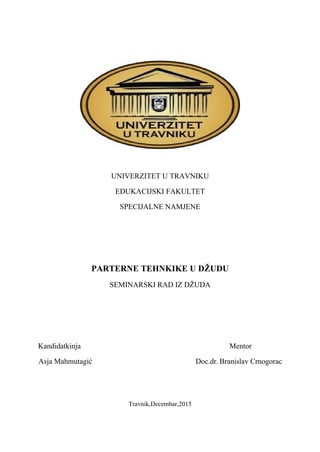 Parterne tehnike u džudou