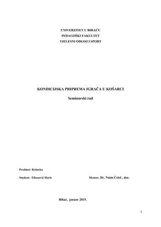 Kondicijska priprema igrača u košarci