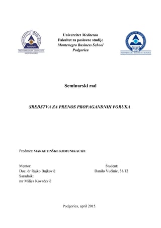 Sredstva za prenos propagandnih poruka