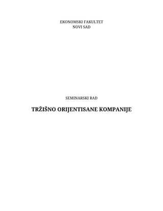 Tržišno orijentisane kompanije