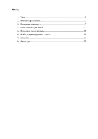 Vežbe za pravilno držanje tela