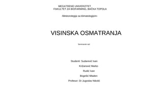 Visinska osmatranja
