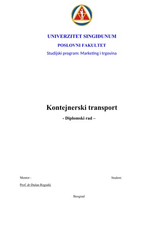 Kontejnerski transport