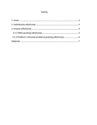 Grupno odlučivanje i rešavanje problema