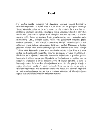 Korporativna društvena odgovornost u Srbiji