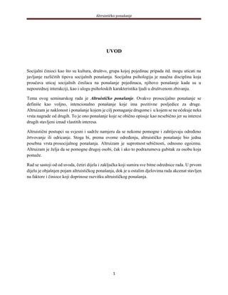 Altruističko ponasanje