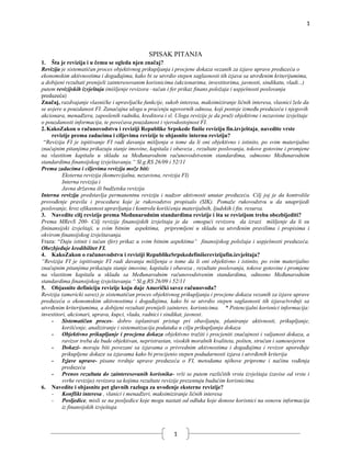 Revizija – Pitanja i odgovori